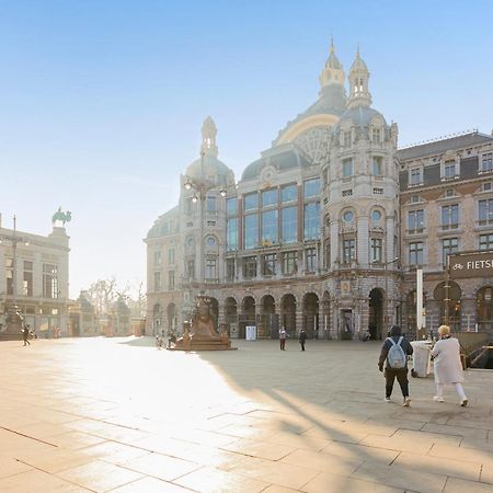Studio In City Center With Terrace, Netflix - Wifi Antwerpen Exterior foto